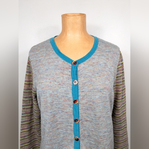 Eva & Claudi Size Large Wool Alpaca Blend Size Large Danish Design Artsy Funky - Picture 5 of 14